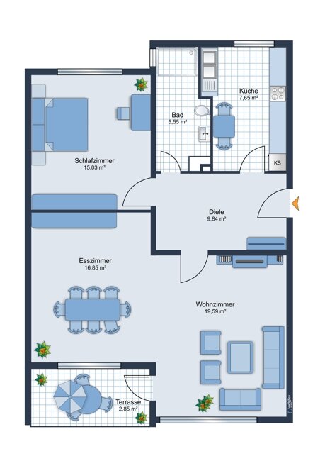 Terrassenwohnung zum Kauf 330.000 € 3 Zimmer 79 m²<br/>Wohnfläche EG<br/>Geschoss ab sofort<br/>Verfügbarkeit Farmsen - Berne Hamburg 22159