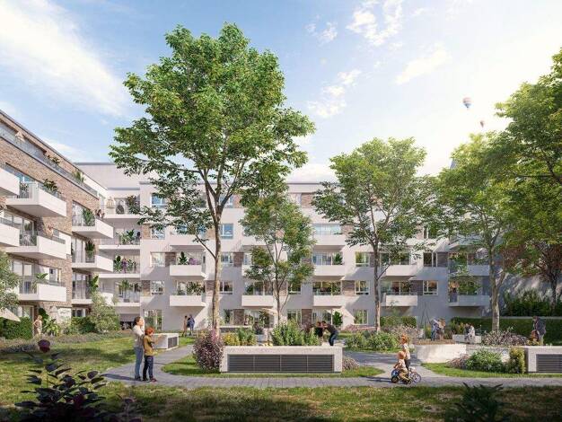 Wohnung zur Miete - Erstbezug nur mit Wohnberechtigungsschein 590 € 3,5 Zimmer 79,8 m² 2. Geschoss frei ab 01.05.2026 Düsseldorfer Straße 238 Barbaraviertel Neuss 41460