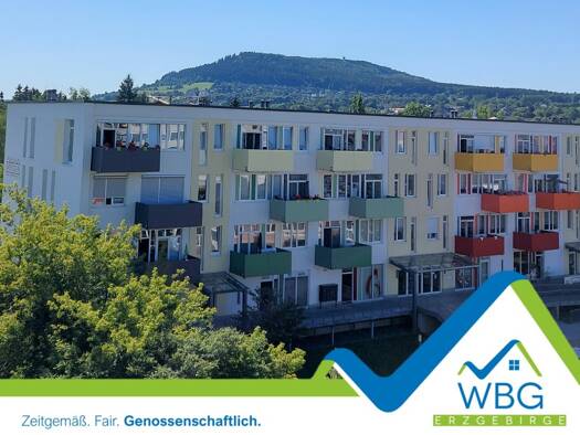Wohnung zur Miete 394 € 2 Zimmer 58 m² Geschoss 1/3 frei ab sofort Barbara-Uthmann-Ring 155 Annaberg Annaberg-Buchholz 09456