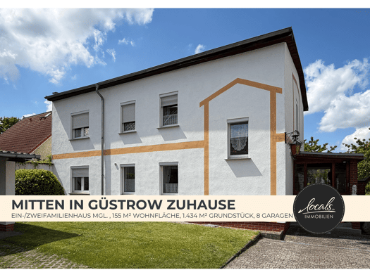 Mehrfamilienhaus zum Kauf 325.000 € 8 Zimmer 155 m² 1.434 m² Grundstück Güstrow Güstrow 18273