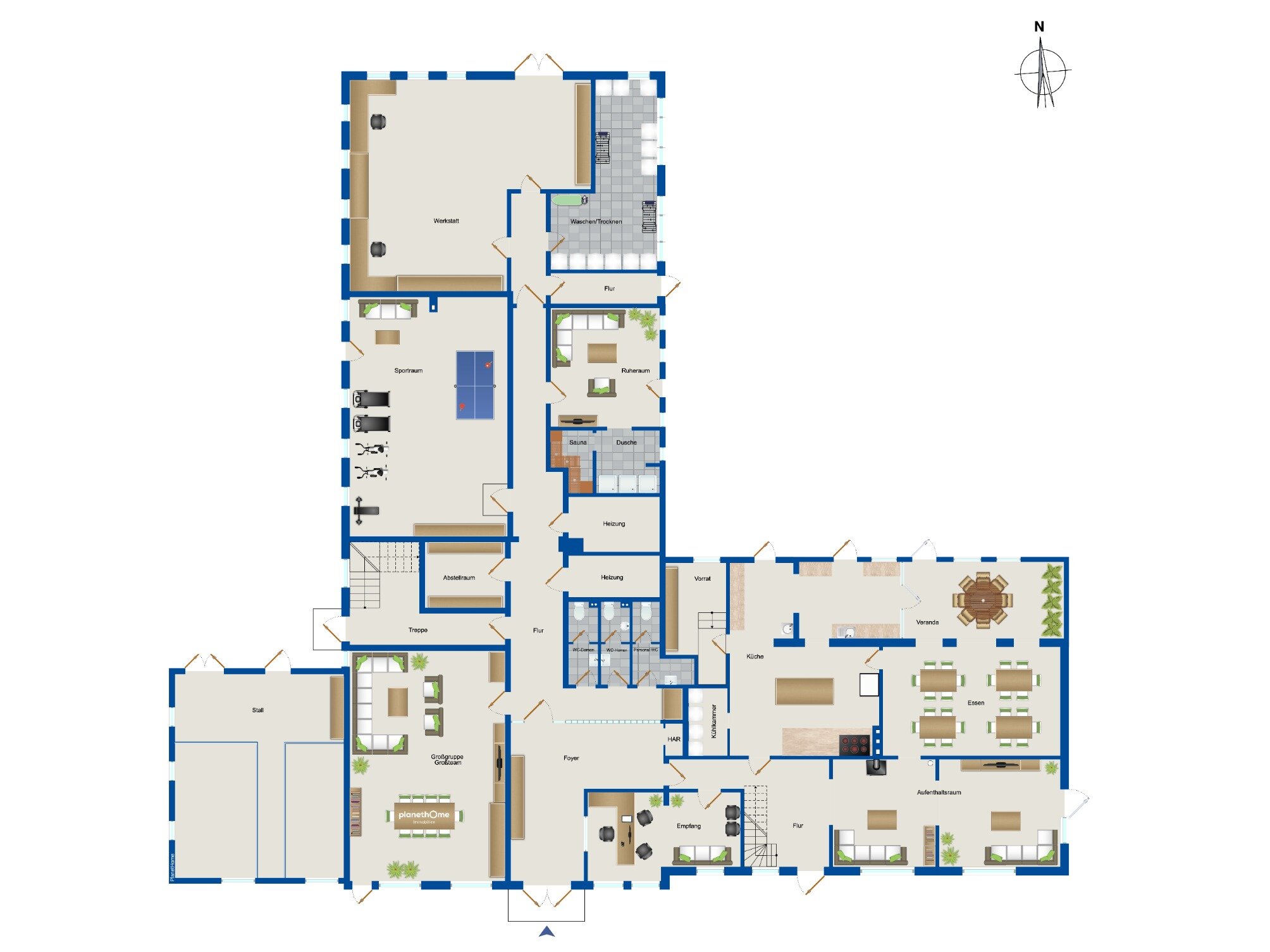 Wohn- und Geschäftshaus zum Kauf als Kapitalanlage geeignet 950.000 € 37 Zimmer 1.804 m²<br/>Fläche 13.916 m²<br/>Grundstück Sillerup Lindewitt 24969