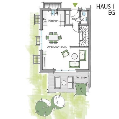 Reihenendhaus zum Kauf provisionsfrei 735.416 € 5 Zimmer 128,1 m² 268,8 m² Grundstück Krottenbach / Mühlhof Nürnberg 90453