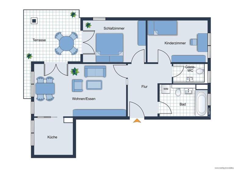 Wohnung zum Kauf 500.000 € 3 Zimmer 82 m² 2. Geschoss Trudering-Riem München 81829