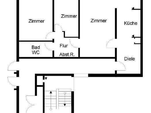 Wohnung zur Miete 476 € 3 Zimmer 78,7 m² 10. Geschoss Fritz-Erler-Straße 1 Leherheide Bremerhaven 27578