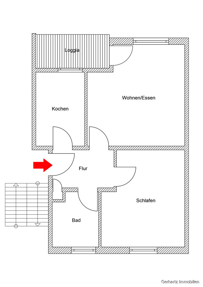 Wohnung zum Kauf 120.000 € 2 Zimmer 53 m²<br/>Wohnfläche 3.<br/>Geschoss Niederberger Höhe 32-36 Niederberg 2 Koblenz / Niederberg 56077