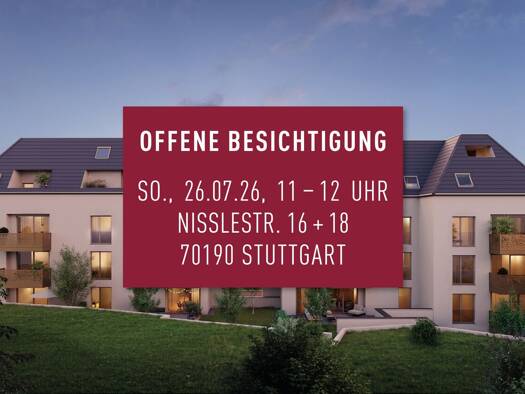 Wohnung zum Kauf - Erstbezug provisionsfrei 329.400 € 2 Zimmer 39 m² Ost Stuttgart Stuttgart-Ost 70190