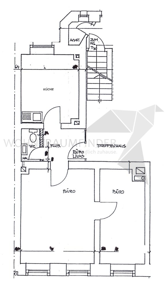 Bürofläche zur Miete 228 € 2 Zimmer 45,5 m²<br/>Bürofläche Zieschestraße 1 Zentrum 012 Chemnitz 09111