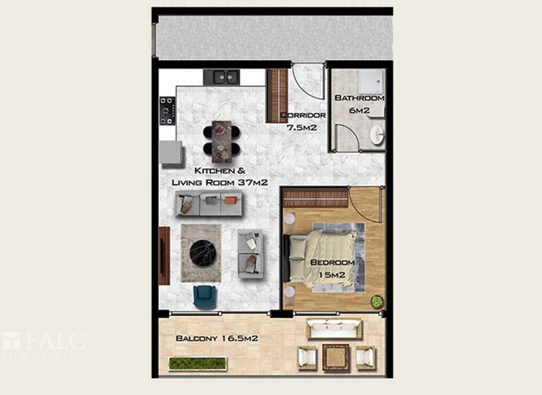 Wohnung zum Kauf - Erstbezug provisionsfrei 163.000 € 2 Zimmer 71 m² Famagusta 99540