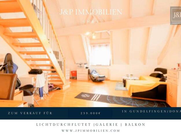 Maisonette zum Kauf 239.000 € 1,5 Zimmer 66,7 m² 2. Geschoss Gundelfingen Gundelfingen Donau 89423