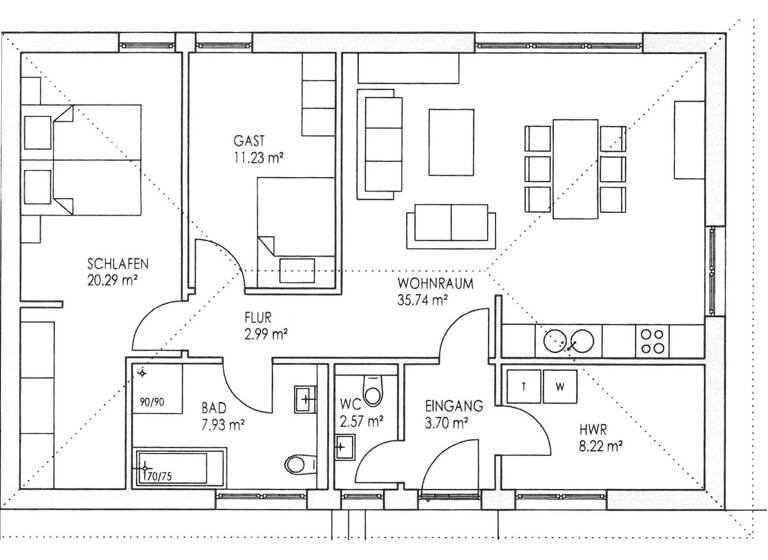 Mehrfamilienhaus zum Kauf provisionsfrei 355.000 € 3,5 Zimmer 90 m² 350 m² Grundstück Wiltingen 54459