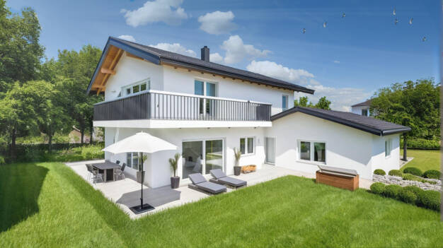 Einfamilienhaus zum Kauf - Erstbezug provisionsfrei 894.000 € 5 Zimmer 150 m² 340 m² Grundstück Hofanger Übersee 83236