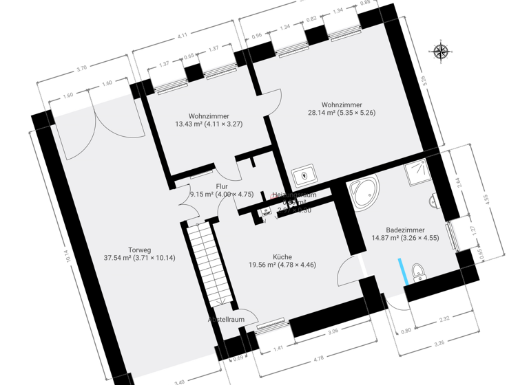 Reihenhaus zum Kauf als Kapitalanlage geeignet 159.000 € 6 Zimmer 209 m² 1.280 m² Grundstück Arneburg 39596