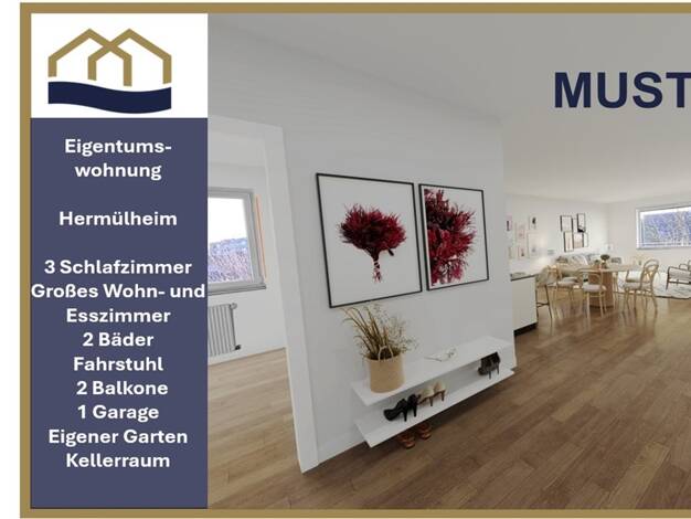 Wohnung zum Kauf 299.000 € 4 Zimmer 95 m² Hermülheim Hürth 50354