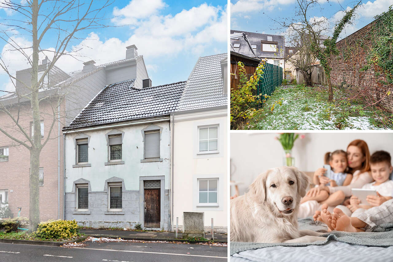 PHI AACHEN - Entfalten Sie Ihre Ideen - Sanierungsbedürftiges Wohnhaus wartet auf neue Besitzer!
