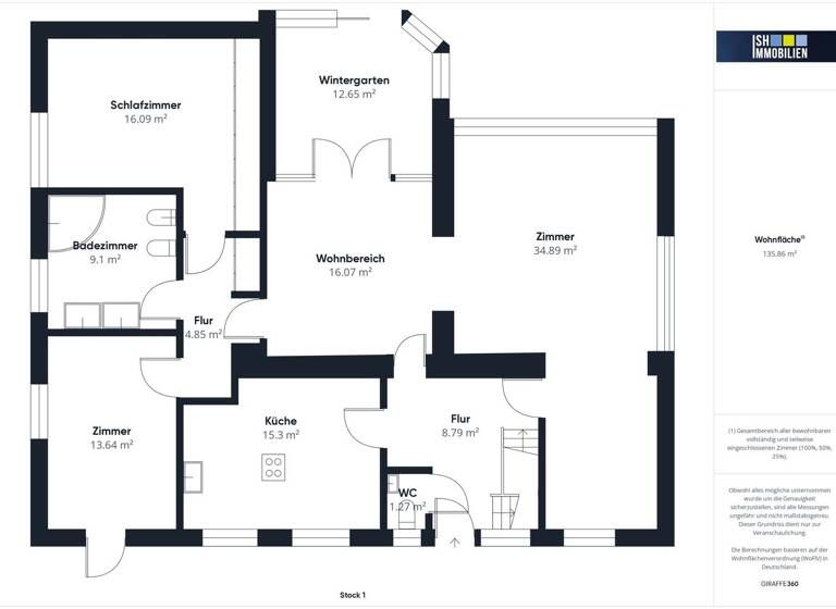 Einfamilienhaus zum Kauf 479.000 € 6 Zimmer 165 m² 1.088 m² Grundstück Stade 21682
