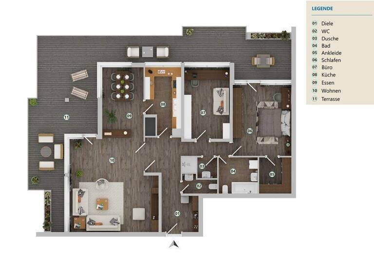 Wohnung zum Kauf 675.000 € 3,5 Zimmer 150 m² 8. Geschoss frei ab sofort Industriegebiet Konstanz 78464