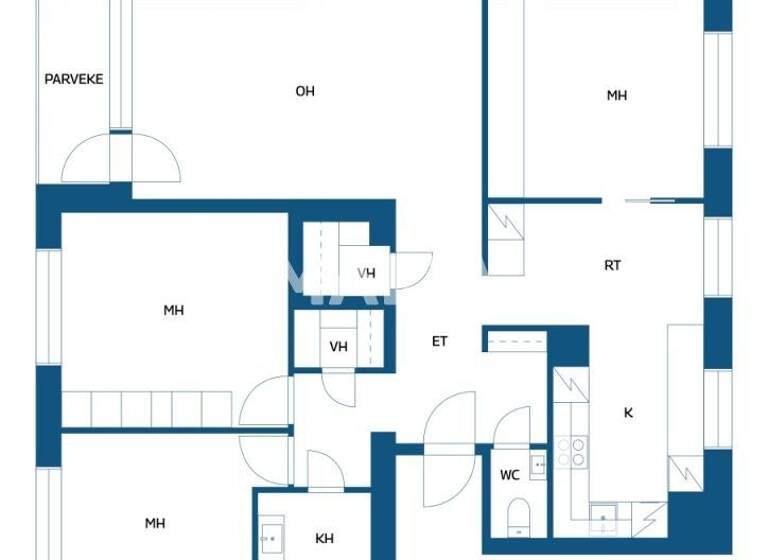 Studio zum Kauf 179.000 € 4 Zimmer 112 m² 2. Geschoss Keskuskatu 5 Kotka 48100