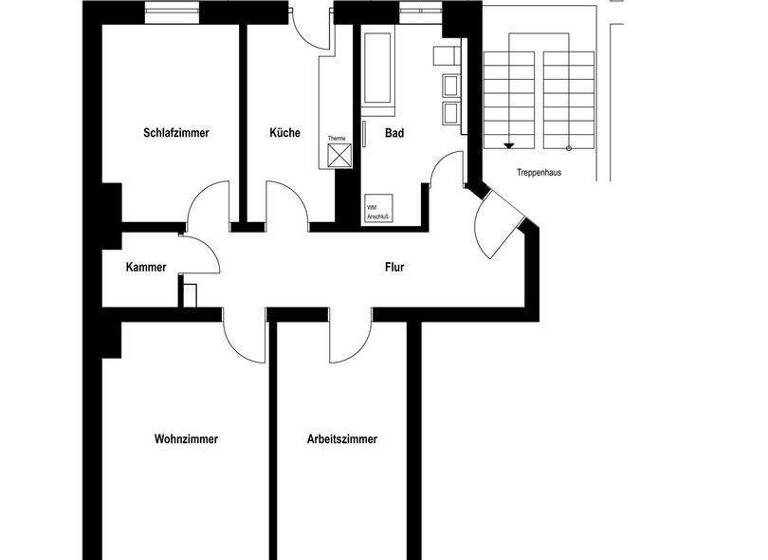 Wohnung zum Kauf provisionsfrei 899.000 € 3 Zimmer 86,2 m² 3. Geschoss Alramstr. 15 Sendling München 81371