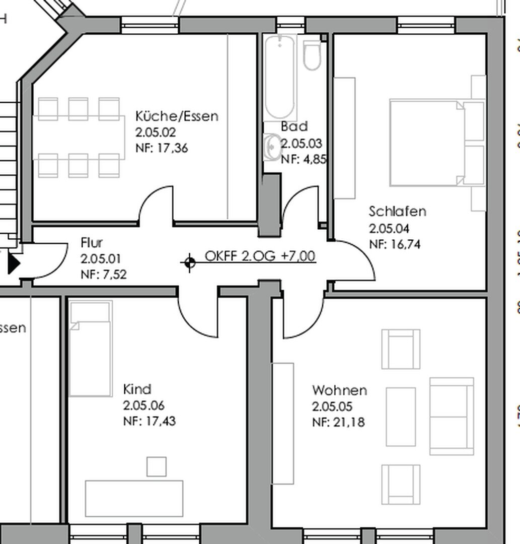 Wohnung zur Miete 1.025 € 3 Zimmer 85,1 m²<br/>Wohnfläche 2.<br/>Geschoss 01.02.2025<br/>Verfügbarkeit Ruhrstraße 58 Innenstadt Witten 58452