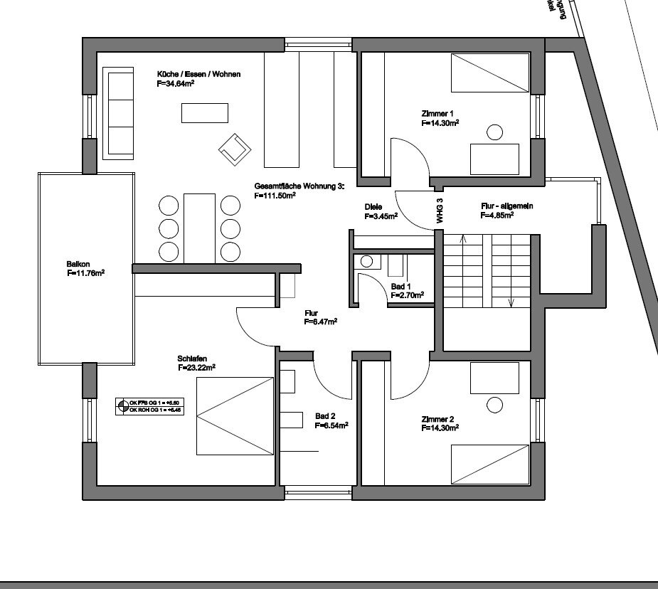 Wohnung zum Kauf provisionsfrei 692.200 € 4 Zimmer 108 m²<br/>Wohnfläche 1.<br/>Geschoss ab sofort<br/>Verfügbarkeit Lützelsachsen Weinheim 69469