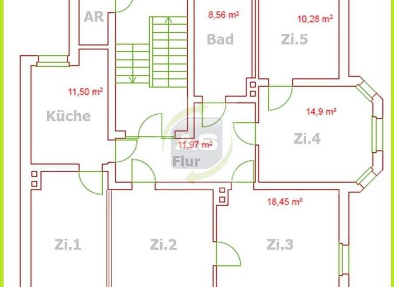 Wohnung zur Miete 775 € 5 Zimmer 106,2 m² EG frei ab 01.05.2026 Pestalozzistraße 72 Crimmitschau 08451