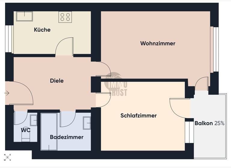 Wohnung zum Kauf 134.000 € 2 Zimmer 51,5 m² 1. Geschoss Geislingen Geislingen an der Steige 73312
