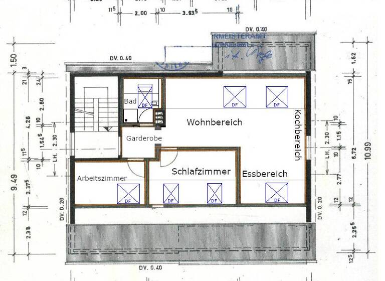 Wohnung zur Miete 800 € 3 Zimmer 51 m² frei ab sofort Rieslingstraße 10 Beinstein Waiblingen 71334