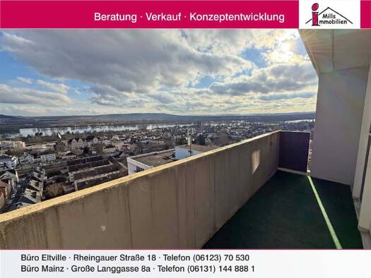 Wohnung zum Kauf 148.000 € 1 Zimmer 45 m² 14. Geschoss Geisenheim 65366