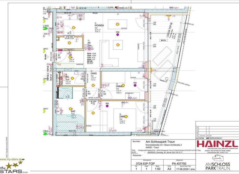 Wohnung zum Kauf 374.000 € 3 Zimmer 80 m² 2. Geschoss Kremstalstraße Traun 4050