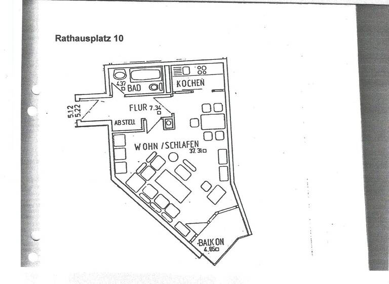 Wohnung zur Miete 977 € 1 Zimmer 52 m² Geschoss 2/4 frei ab 01.06.2026 Unterhaching 82008