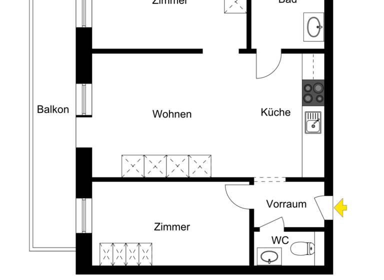 Wohnung zum Kauf 269.000 € 3 Zimmer 52 m² 2. Geschoss Unken / Gföll 5091