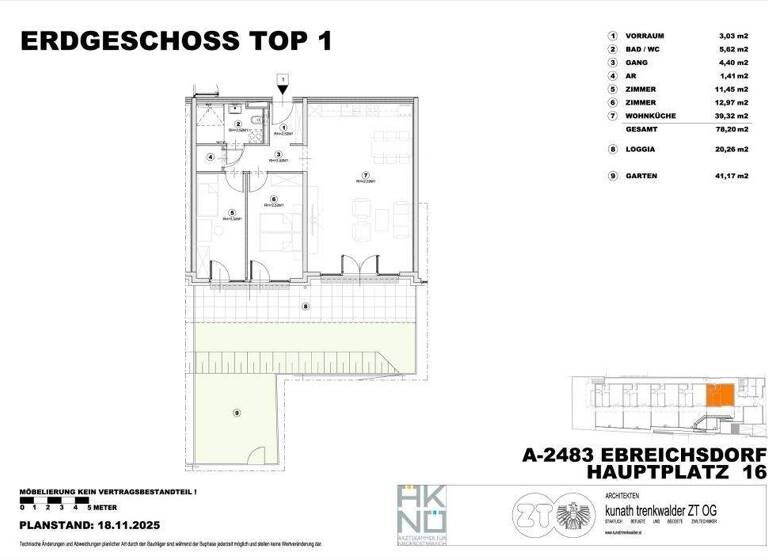 Wohnung zur Miete 1.164 € 3 Zimmer 98,5 m² Ebreichsdorf 2483