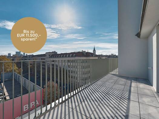 Wohnung zum Kauf - Erstbezug 683.400 € 4 Zimmer 104,8 m² 6. Geschoss Arndtstraße 50 Wien 1120