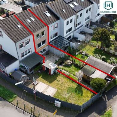 Reihenmittelhaus zum Kauf 299.000 € 5 Zimmer 142,8 m² 218,4 m² Grundstück Altlünen Lünen 44534