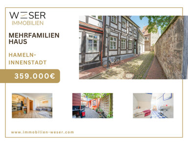 Mehrfamilienhaus zum Kauf 359.000 € 10 Zimmer 205 m² 124 m² Grundstück Altstadt Hameln 31785