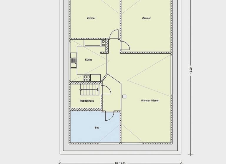 Wohnung zum Kauf 139.000 € 3 Zimmer 82 m²<br/>Wohnfläche Dachgeschoss<br/>Geschoss Veringenstadt Veringenstadt 72519