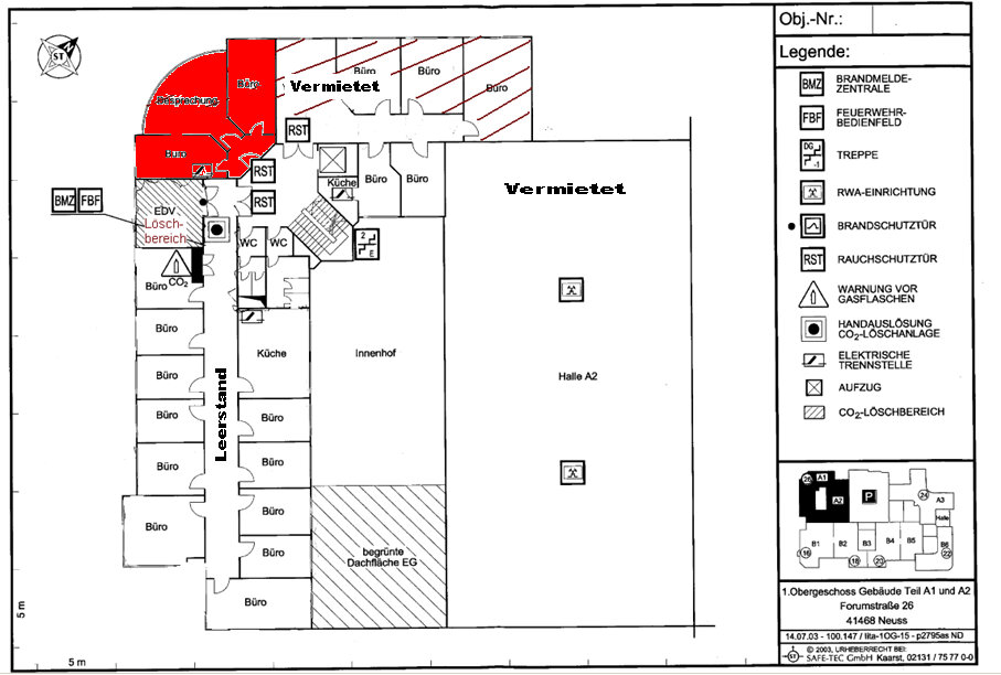 Bürofläche zur Miete provisionsfrei 10,50 € 98 m²<br/>Bürofläche Grimlinghausen Neuss 41468