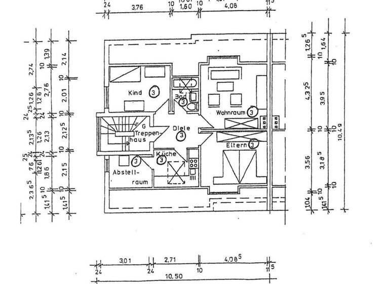 Wohnung zur Miete 550 € 3 Zimmer 51 m² 3. Geschoss Agger Lohmar 53797