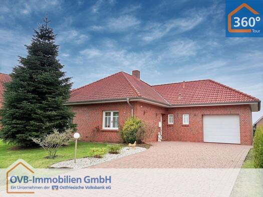 Bungalow zum Kauf 325.000 € 3 Zimmer 89,3 m² 629 m² Grundstück Visquard Krummhörn 26736