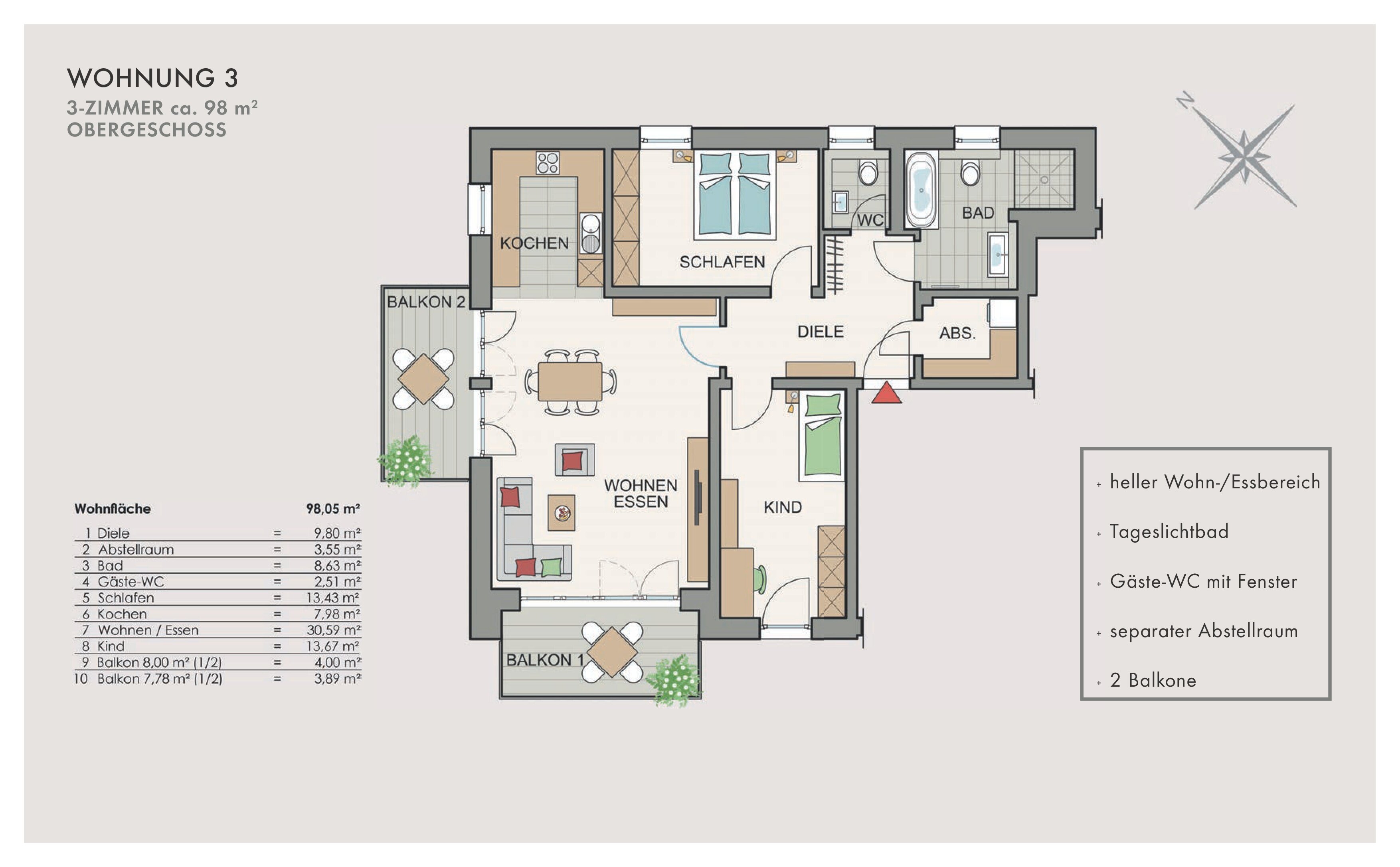 Wohnung zum Kauf provisionsfrei 511.500 € 3 Zimmer 98 m²<br/>Wohnfläche 1.<br/>Geschoss ab sofort<br/>Verfügbarkeit Hettstadt 97265