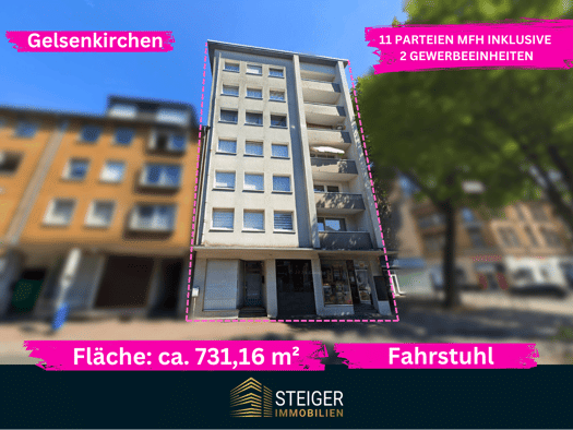 Gewerbeobjekt zum Kauf als Kapitalanlage geeignet 629.000 € 21 Zimmer 731,2 m² 266 m² Grundstück Horst Gelsenkirchen 45899
