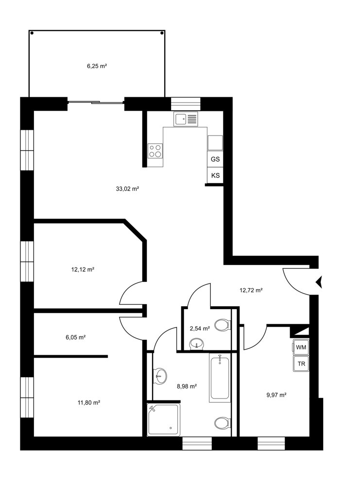 Wohnung zum Kauf 399.750 € 3 Zimmer 106 m²<br/>Wohnfläche EG<br/>Geschoss 01.07.2025<br/>Verfügbarkeit Bienenbüttel Bienenbüttel 29553