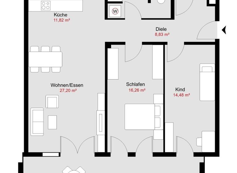 Wohnung zum Kauf 760.000 € 3 Zimmer 99,9 m² 3. Geschoss Ramersdorf-Perlach München 81737
