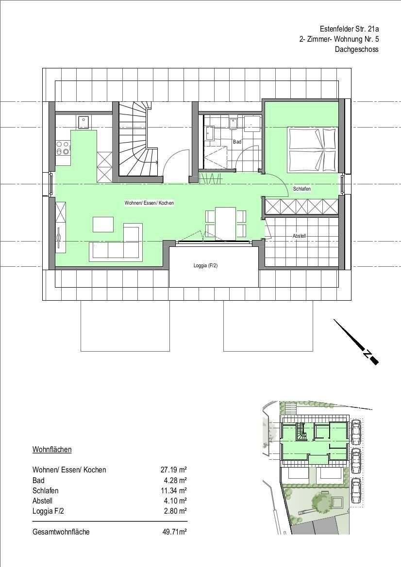 Wohnung zum Kauf provisionsfrei 282.000 € 2 Zimmer 49,7 m²<br/>Wohnfläche ab sofort<br/>Verfügbarkeit Versbach Würzburg 97078