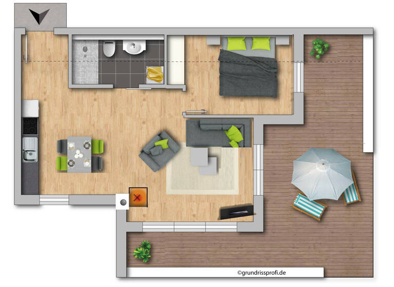 Wohnung zum Kauf 600.000 € 2 Zimmer 64 m² 3. Geschoss Ostseebad Heringsdorf Heringsdorf 17424