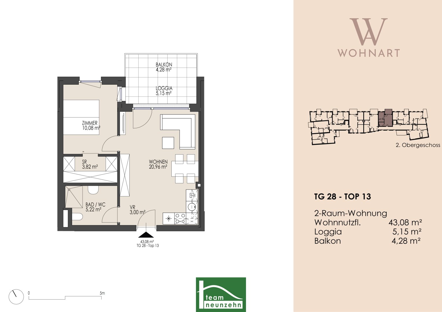 Wohnung zum Kauf 344.985 € 2 Zimmer 43,1 m²<br/>Wohnfläche 2.<br/>Geschoss Taubergasse 22-28 Wien 1170