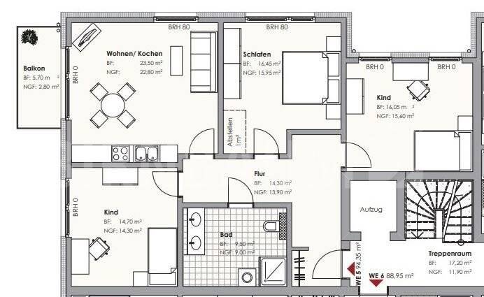 Wohnung zum Kauf provisionsfrei 4 Zimmer 94,4 m²<br/>Wohnfläche 1.<br/>Geschoss Fettenvorstadt Greifswald 17489