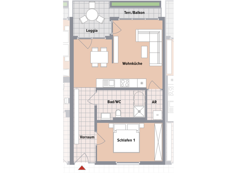 Wohnung zum Kauf - Erstbezug 229.900 € 2 Zimmer 53 m² Puntigam Graz,17.Bez.:Puntigam 8055