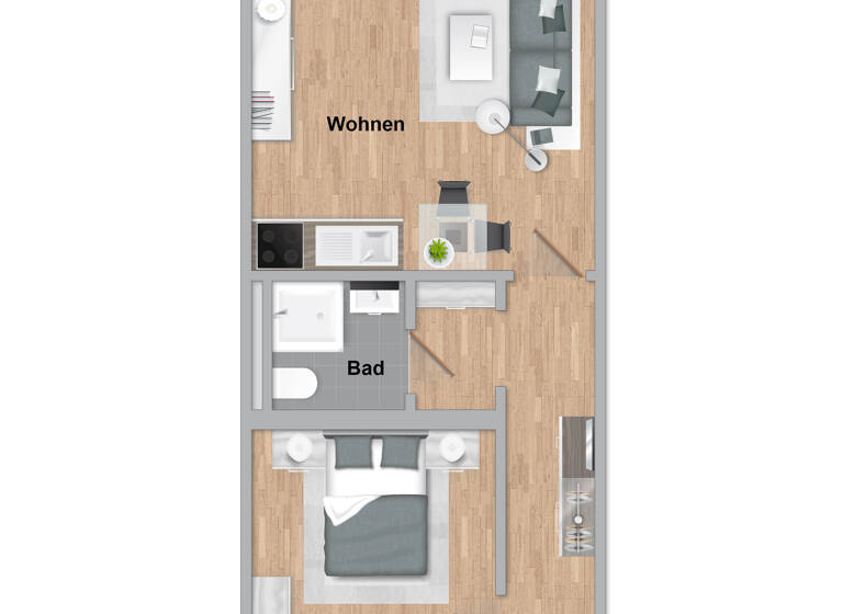 Wohnung zum Kauf 159.000 € 2 Zimmer 39 m²<br/>Wohnfläche EG<br/>Geschoss Westermarsch II Norden 26506