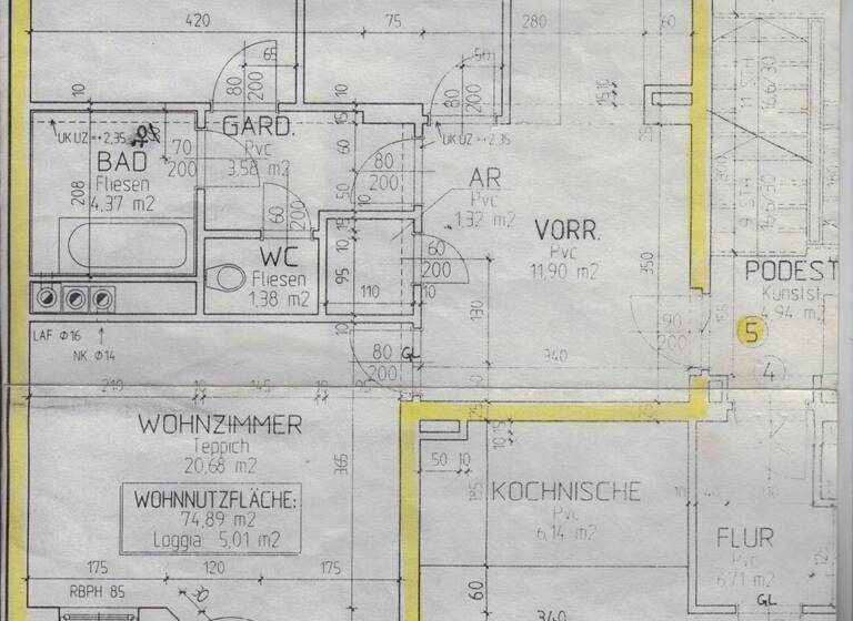 Wohnung zum Kauf 290.000 € 4 Zimmer 74,9 m² 1. Geschoss Purbach am Neusiedler See 7083